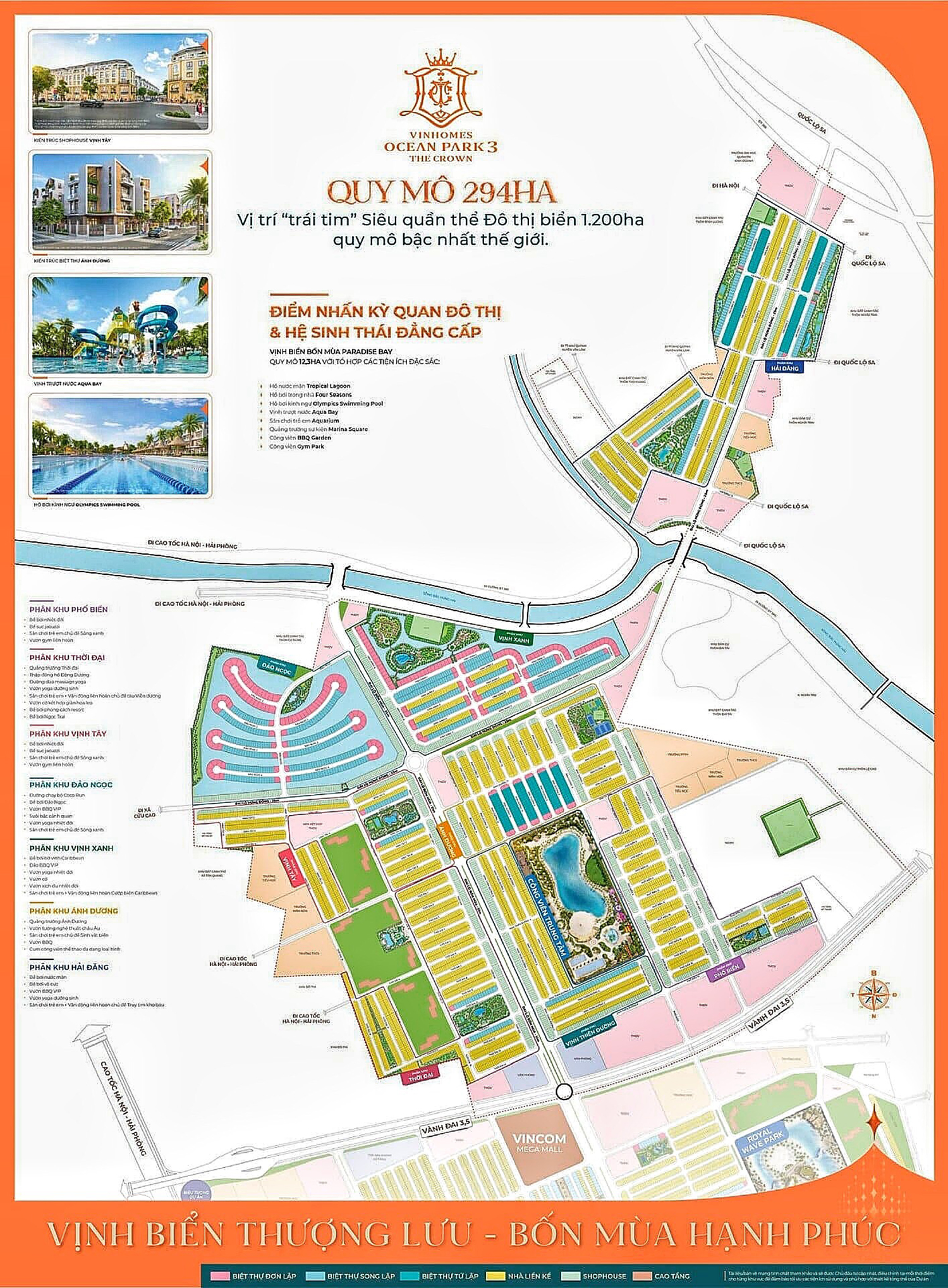 Tổng mặt bằng Vinhomes Ocean Park 3
